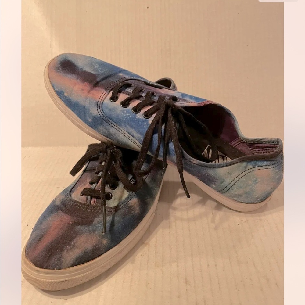 Vans Galaxy Cosmic Womens Size 10 Mens 8.5 Canvas Lace Up Shoes Unisex Skate